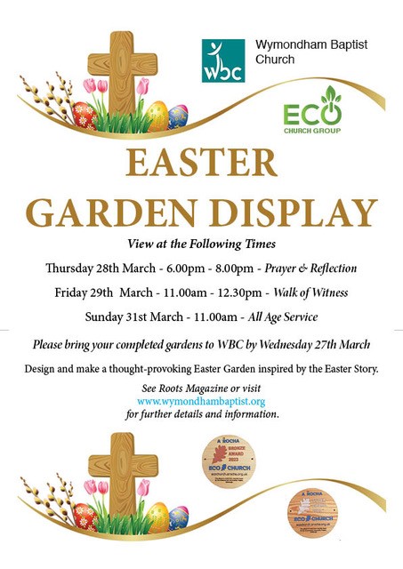 Easter garden poster